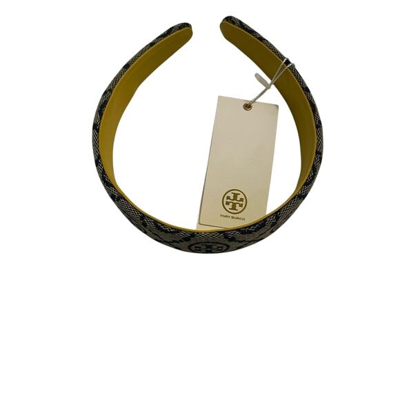 Tory Burch Logo Blue Headband NWT - Picture 4 of 8